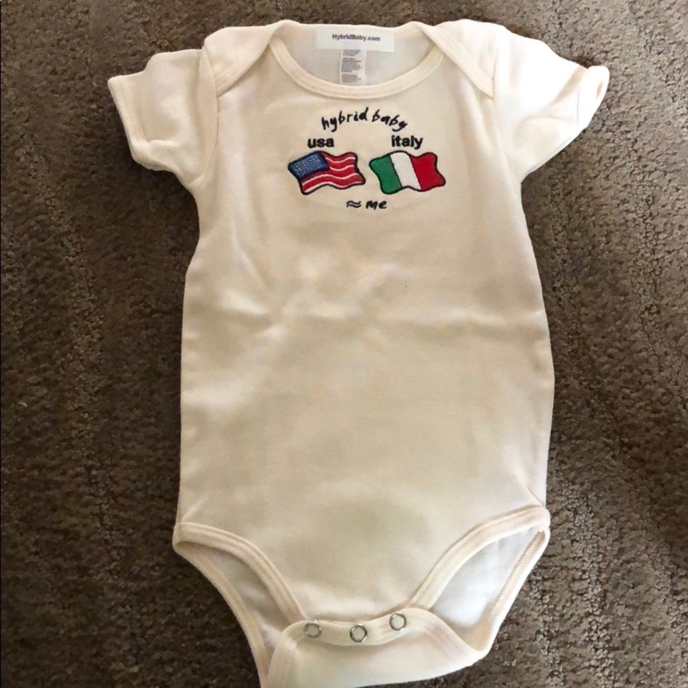 100% cotton onesie by Hybrid Baby Italy-USA